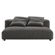 Solace2-Piece Modular Upholstered Fabric Sectional Sofa With Chaise in Charcoal