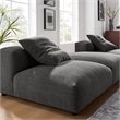 Solace3-Piece Modular Upholstered Fabric Sectional Sofa in Charcoal