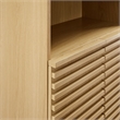Render Tall Bathroom Storage Cabinet in Oak