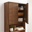 Render Over the Toilet Bathroom Storage Cabinet in Walnut
