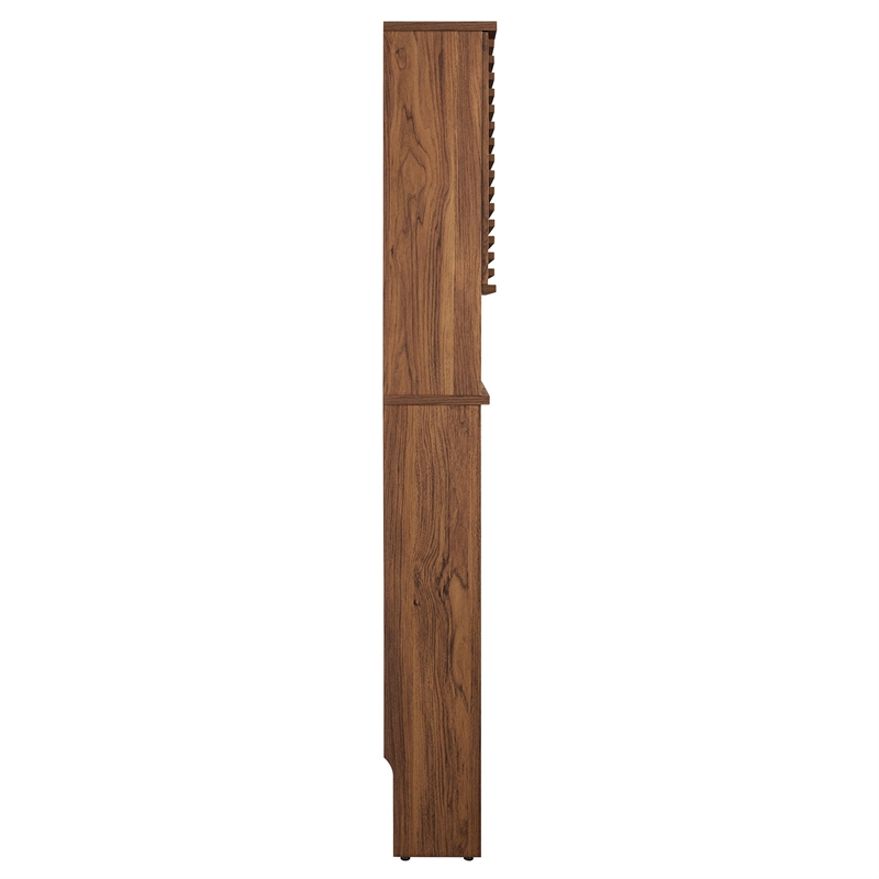 Render Over the Toilet Bathroom Storage Cabinet in Walnut