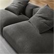 Solace2-Piece Modular Upholstered Fabric Sofa in Charcoal
