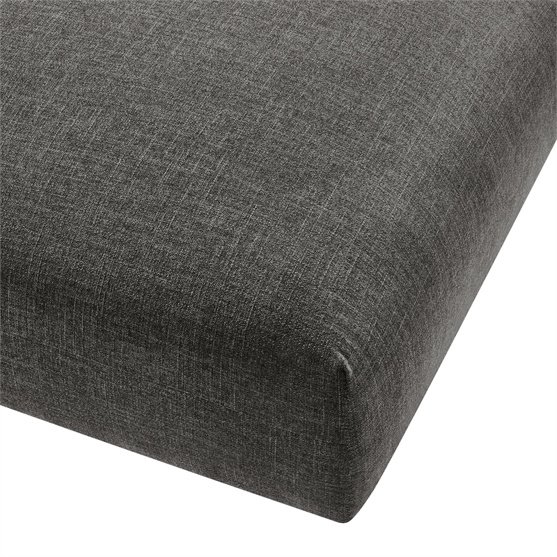 solace modular upholstered fabric ottoman in charcoal