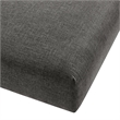 Solace Modular Upholstered Fabric Ottoman in Charcoal