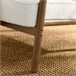 Charlie Boucle Upholstered Armchair in Ivory