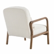 Charlie Boucle Upholstered Armchair in Ivory