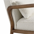 Charlie Boucle Upholstered Armchair in Ivory