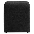 Simba Boucle Fabric Waterfall Stool in Black