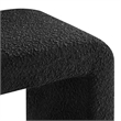Simba Boucle Fabric Waterfall Stool in Black