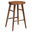 Saville Backless Wood Counter StoolsSet of 2 in Walnut