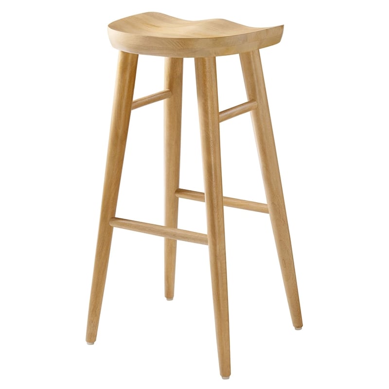 Saville Backless Wood Bar StoolsSet of 2 in Oak
