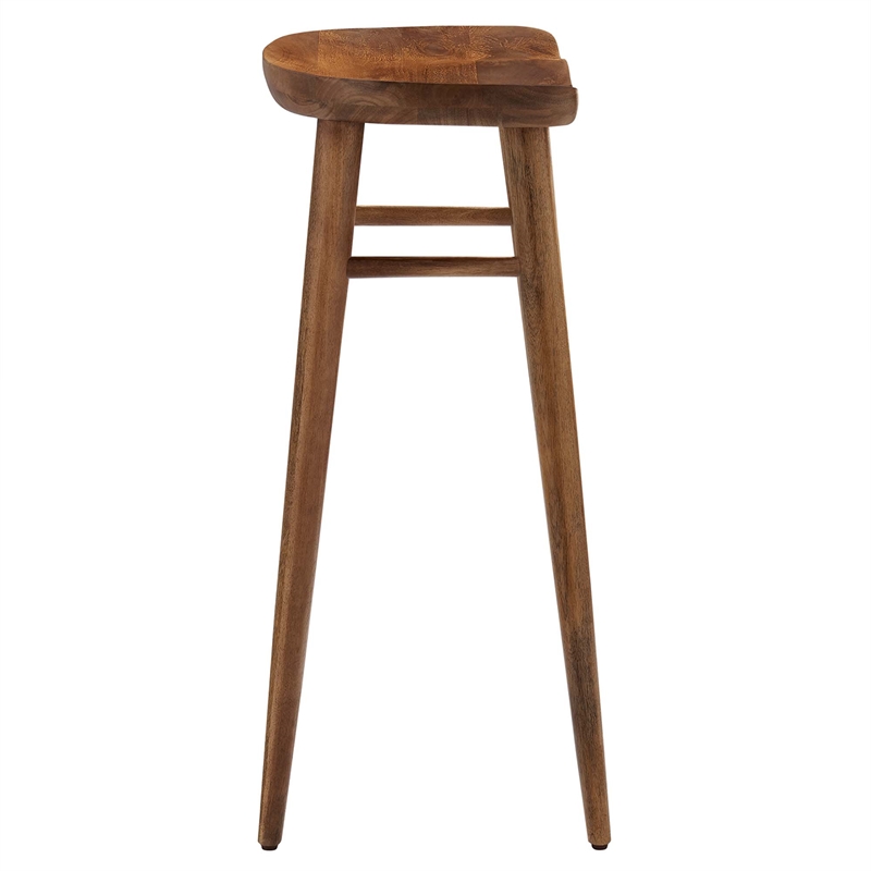 Saville Backless Wood Bar StoolsSet of 2 in Walnut