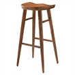 Saville Backless Wood Bar StoolsSet of 2 in Walnut
