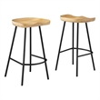 Concord Backless Wood Counter StoolsSet of 2 in Oak
