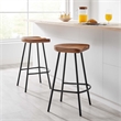 Concord Backless Wood Counter StoolsSet of 2 in Walnut