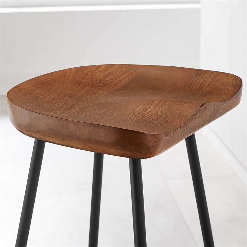 Concord Backless Wood Counter StoolsSet of 2 in Walnut