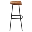 Concord Backless Wood Bar StoolsSet of 2 in Walnut