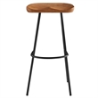 Concord Backless Wood Bar StoolsSet of 2 in Walnut