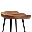 Concord Backless Wood Bar StoolsSet of 2 in Walnut