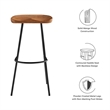 Concord Backless Wood Bar StoolsSet of 2 in Walnut