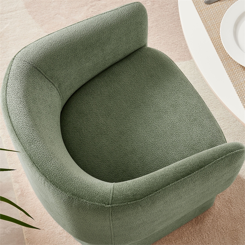 Verity Chenille Dining Armchair in Sage