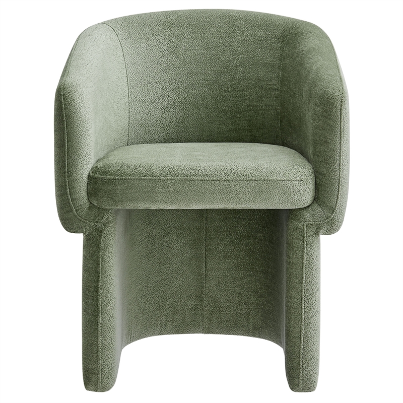 Verity Chenille Dining Armchair in Sage