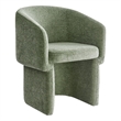 Verity Chenille Dining Armchair in Sage