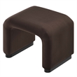 Koda Performance Velvet Waterfall Stool in Black Chocolate Brown