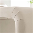 Koda Performance Velvet Waterfall Stool in Brass Almond