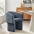 Verity Chenille Dining Armchair in Slate Blue