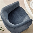 Verity Chenille Dining Armchair in Slate Blue