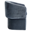 Verity Chenille Dining Armchair in Slate Blue
