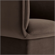 Tate Performance Velvet Accent Chair in Chocolate Brown