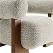 Modway Jace Boucle Fabric Upholstered Accent Chair in River Rock