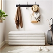 Mezzo Boucle Upholstered Storage Bench in Cloud