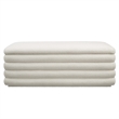 Mezzo Boucle Upholstered Storage Bench in Cloud