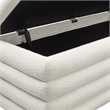Mezzo Boucle Upholstered Storage Bench in Cloud