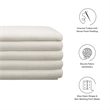 Mezzo Boucle Upholstered Storage Bench in Cloud