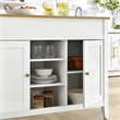 Garland Kitchen Island in Oak White