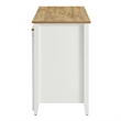 Farmstead Kitchen Island in Oak White