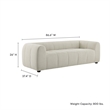 Modway Liana Upholstered Fabric Upholstered Sofa in Linen