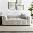 Liana Upholstered Fabric Loveseat in Linen