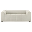 Liana Upholstered Fabric Loveseat in Linen