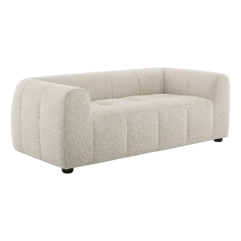 Liana Upholstered Fabric Loveseat in Linen
