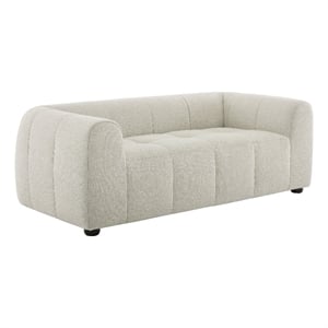Liana Upholstered Fabric Loveseat in Linen