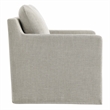 Serene Fabric Slipcovered Swivel Armchair in Linen