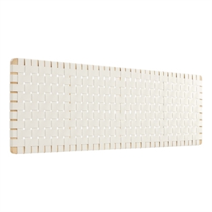 Sparta Weave Wall-Mount Vegan Leather King Headboard in Natural Beige