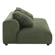 Solace2-Piece Modular Corduroy Upholstered Sectional Sofa With Chaise in Fern