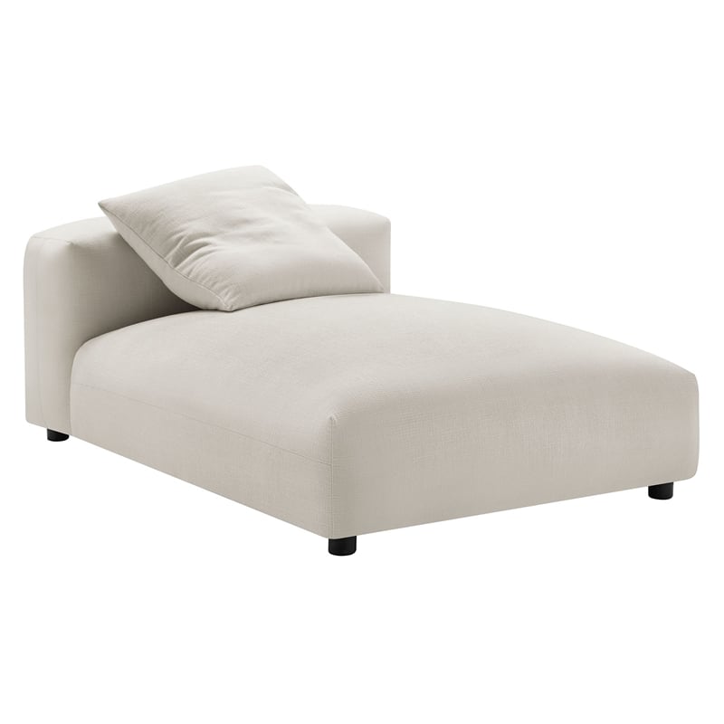 Solace2-Piece Modular Upholstered Fabric Sectional Sofa With Chaise in Salt