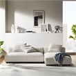 Solace2-Piece Modular Upholstered Fabric Sectional Sofa With Chaise in Salt